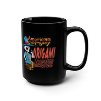 American Chop Suey Origami Master Black Mug, 15oz