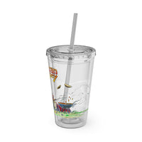 American Chop Suey Sunsplash Tumbler with Straw, 16oz