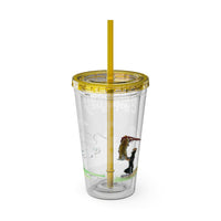 American Chop Suey Sunsplash Tumbler with Straw, 16oz