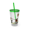 American Chop Suey Sunsplash Tumbler with Straw, 16oz