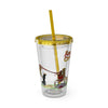 American Chop Suey Sunsplash Tumbler with Straw, 16oz