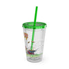 American Chop Suey Sunsplash Tumbler with Straw, 16oz