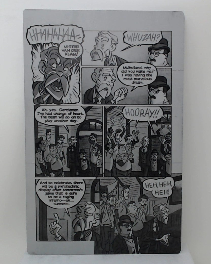 Bush Leaguers #1 - Page 20  - PRESSWORKS - Comic Art - Printer Plate - Black