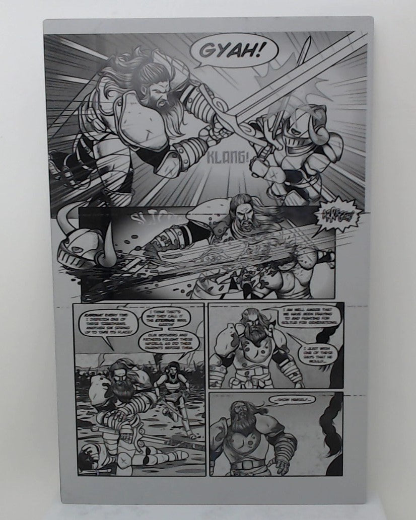 Bones of the Gods #1 - Page 1 - Black - Comic Printer Plate - PRESSWORKS