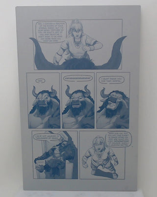 Bones of the Gods #5 - Page 13 - Cyan - Comic Printer Plate - PRESSWORKS