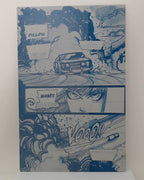 Blood Run #1 - Page 5 - Cyan - Comic Printer Plate - PRESSWORKS - Stephen Cardoselli