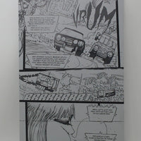 Blood Run #1 - Page 7 - Black - Comic Printer Plate - PRESSWORKS - Stephen Cardoselli