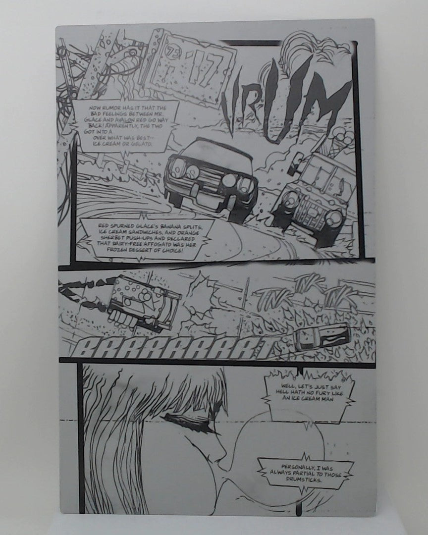 Blood Run #1 - Page 7 - Black - Comic Printer Plate - PRESSWORKS - Stephen Cardoselli