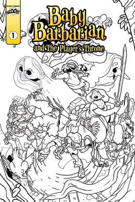 Baby Barbarian #1  - Coloring Book Cover - PRESALE