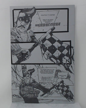 Blood Run #1 - Page 1 - Black - Comic Printer Plate - PRESSWORKS - Stephen Cardoselli