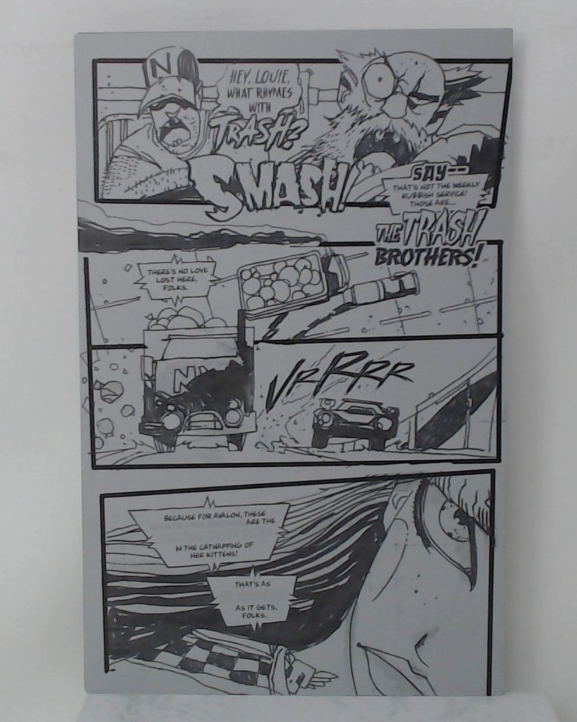 Blood Run #1 - Page 34 - Black - Comic Printer Plate - PRESSWORKS - Stephen Cardoselli