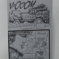 Blood Run #1 - Page 3 - Black - Comic Printer Plate - PRESSWORKS - Stephen Cardoselli