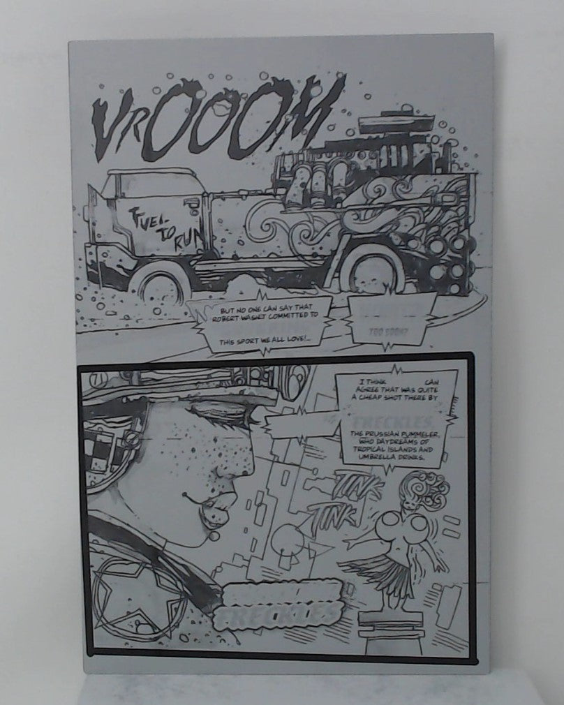 Blood Run #1 - Page 3 - Black - Comic Printer Plate - PRESSWORKS - Stephen Cardoselli