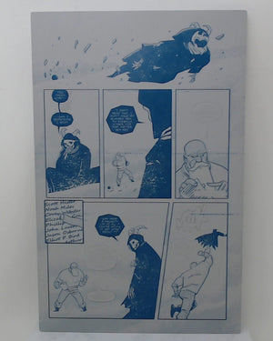 Death Comes for the Toymaker #1 - Page 13 - Cyan - Comic Printer Plate - PRESSWORKS