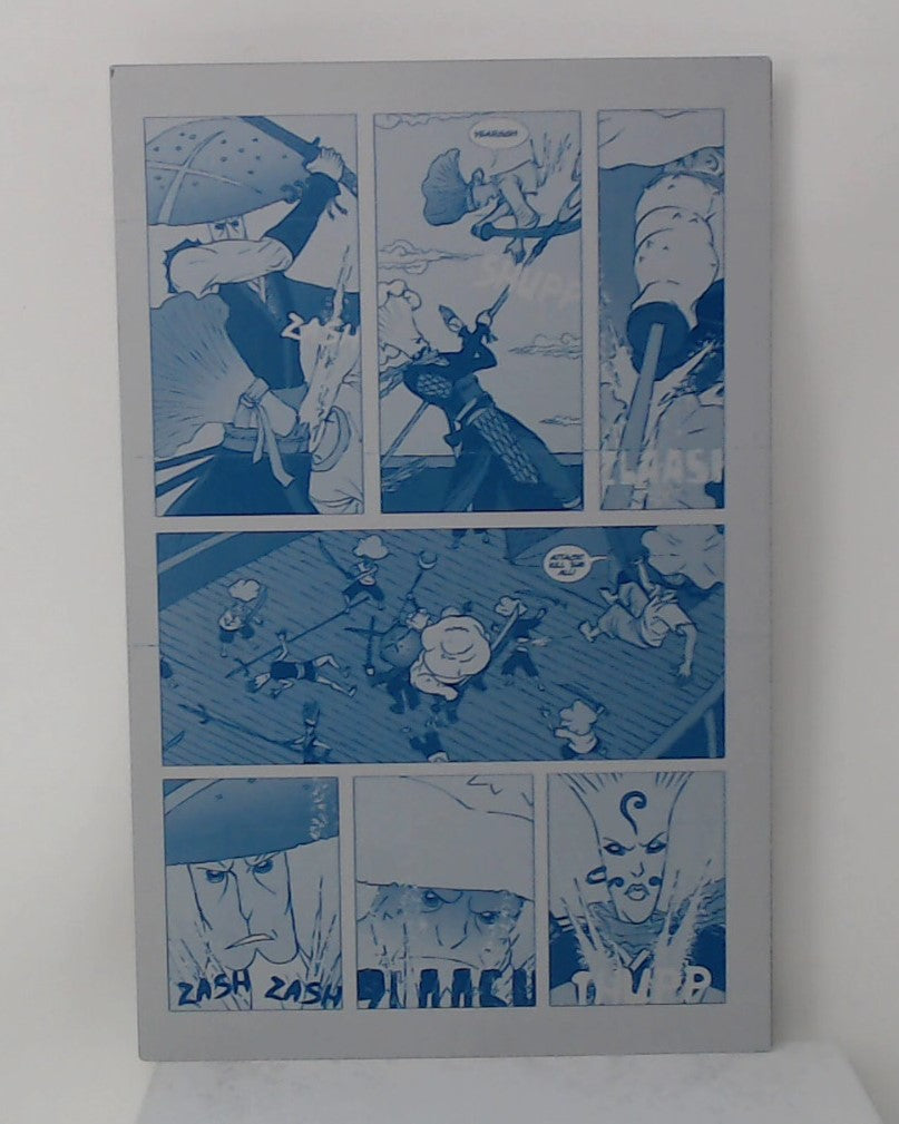 Fung Gi #1 - Page 23 - Cyan - Comic Printer Plate - PRESSWORKS - JM Ringuet