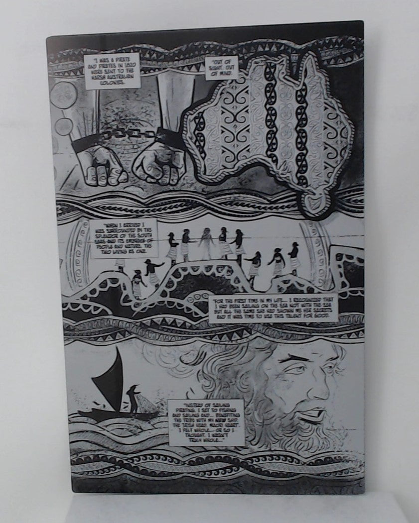 Ghosts on the Water #1 - Page 2 - Splash - Black - Comic Printer Plate - PRESSWORKS