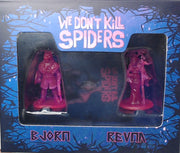 We Don't Kill Spiders - 32mm Gaming Miniatures -  Bjorn and Revna - Two Pack - Purple