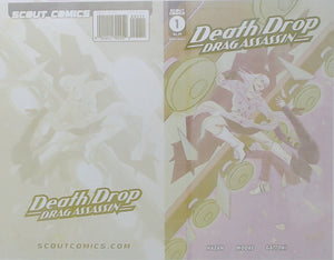 Death Drop Drag Assassin #1 - Cover - Yellow - Comic Printer Plate - PRESSWORKS