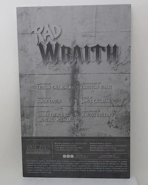 Rad Wraith - Double Feature #1 - Inside Front Cover - Black - Comic Printer Plate - PRESSWORKS