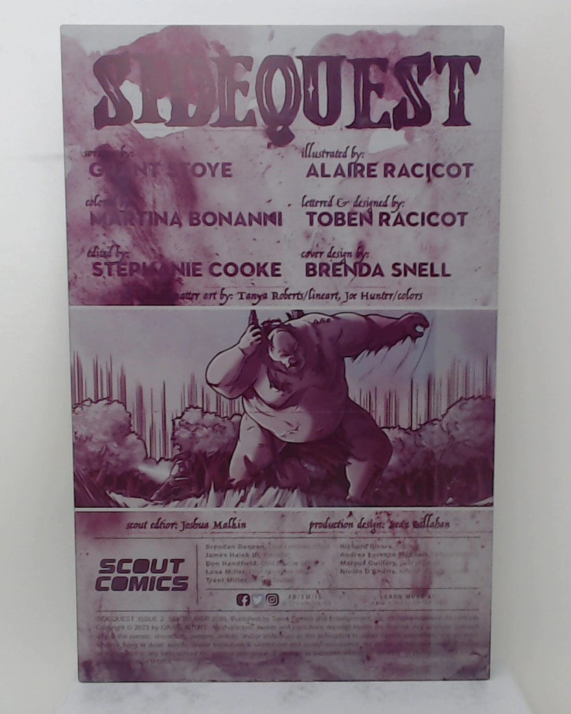 Sidequest #2 - Inside Front Cover - Magenta - Comic Printer Plate - PRESSWORKS