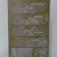 Stabbity Bunny #1 - Comics on Coffee Variant  - Page 22 - Yellow - Comic Printer Plate - PRESSWORKS