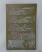 Stabbity Bunny #1 - Comics on Coffee Variant  - Page 22 - Yellow - Comic Printer Plate - PRESSWORKS