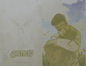 Shepherd: The Tether #1 - Webstore Exclusive - Cover - Yellow  - SIGNED - Comic Printer Plate - PRESSWORKS