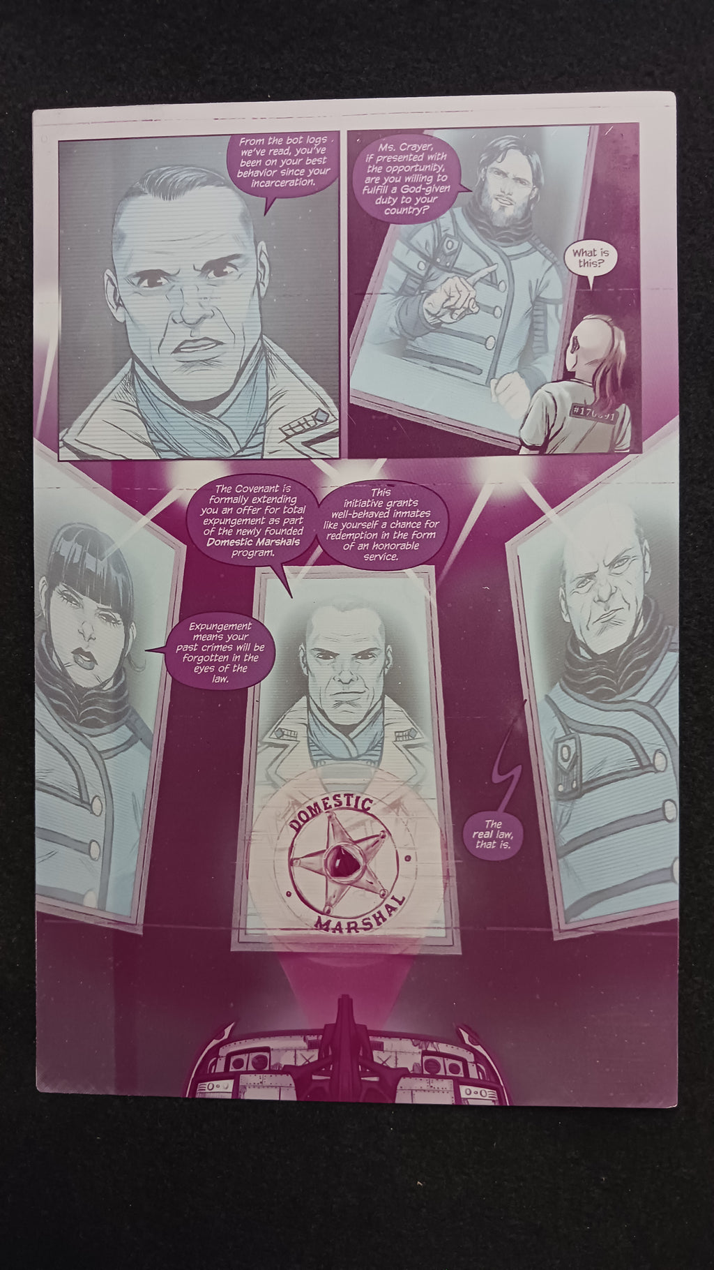 Darkland #1 - Page 3 - PRESSWORKS - Comic Art - Printer Plate - Magenta