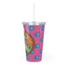 Kingjira - Pizza Monster - Plastic Tumbler with Straw