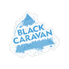 Black Caravan - Blue Logo - Kiss-Cut Stickers