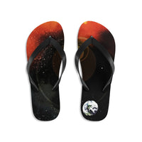 Solar Flare - Starburst Design - Unisex Flip-Flops